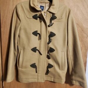 GAP Camel Toggle Jacket. Wool  Small.